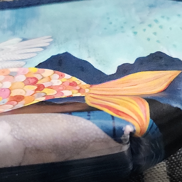 Michelle Allen Designs MermAngel Mermaid Angel Make Up Coin Zip Purse Pouch - Picture 4 of 12